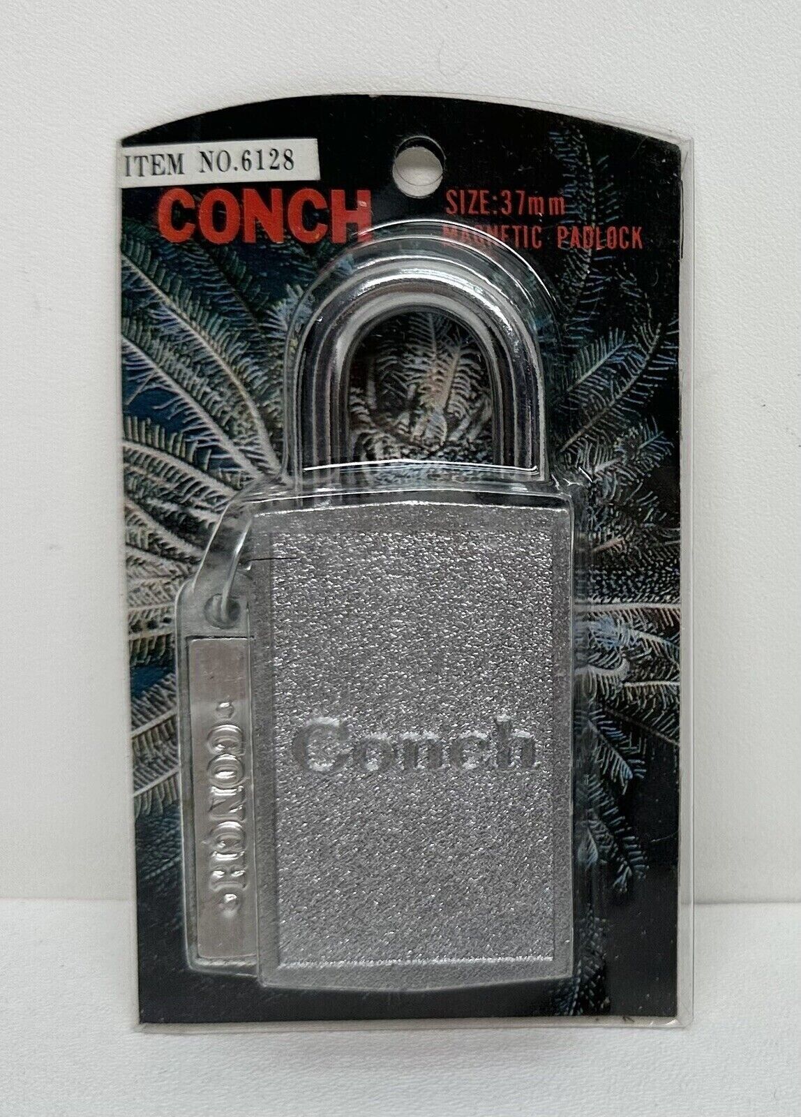 NEW Vintage 1960s CONCH Keyless Magnetic Padlock 37mm - Model 6128