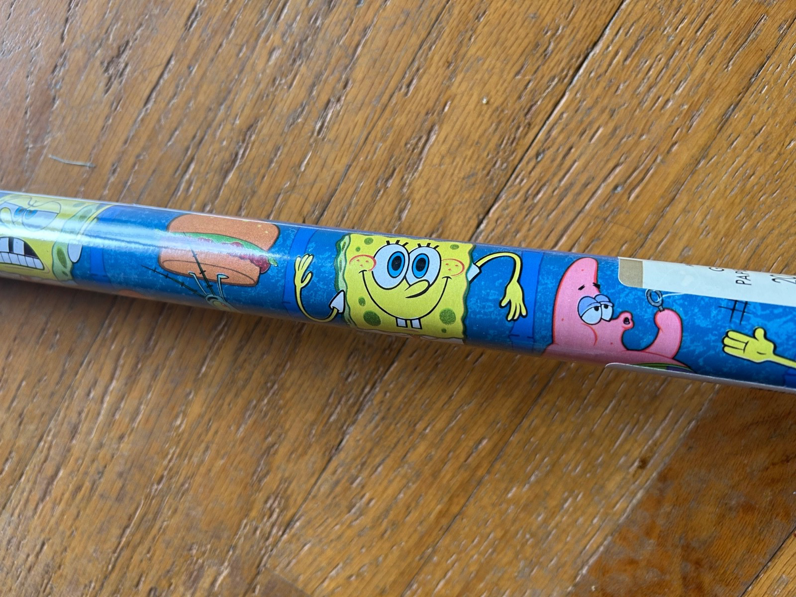 NEW American Greetings SpongeBob SquarePants Vintage 2001 Gift Wrap 20 sq ft