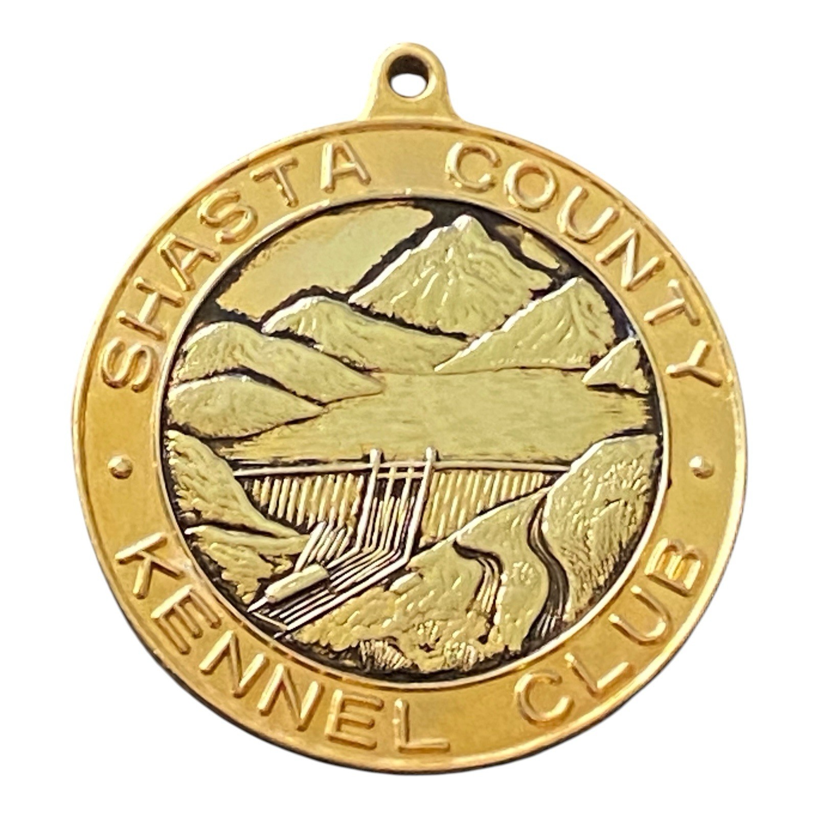 Vintage 1967 Shasta County Kennel Club Medal Award Pendant Medallion California