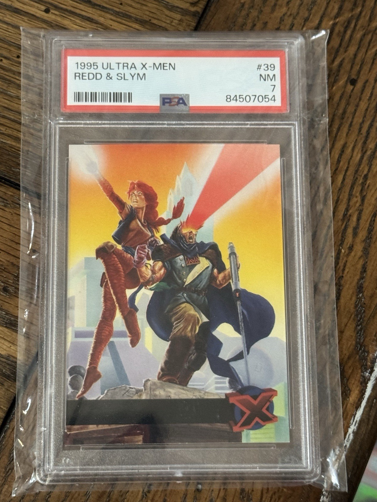 1995 Fleer Ultra X-Men Redd & Slym - No Name - PSA 7