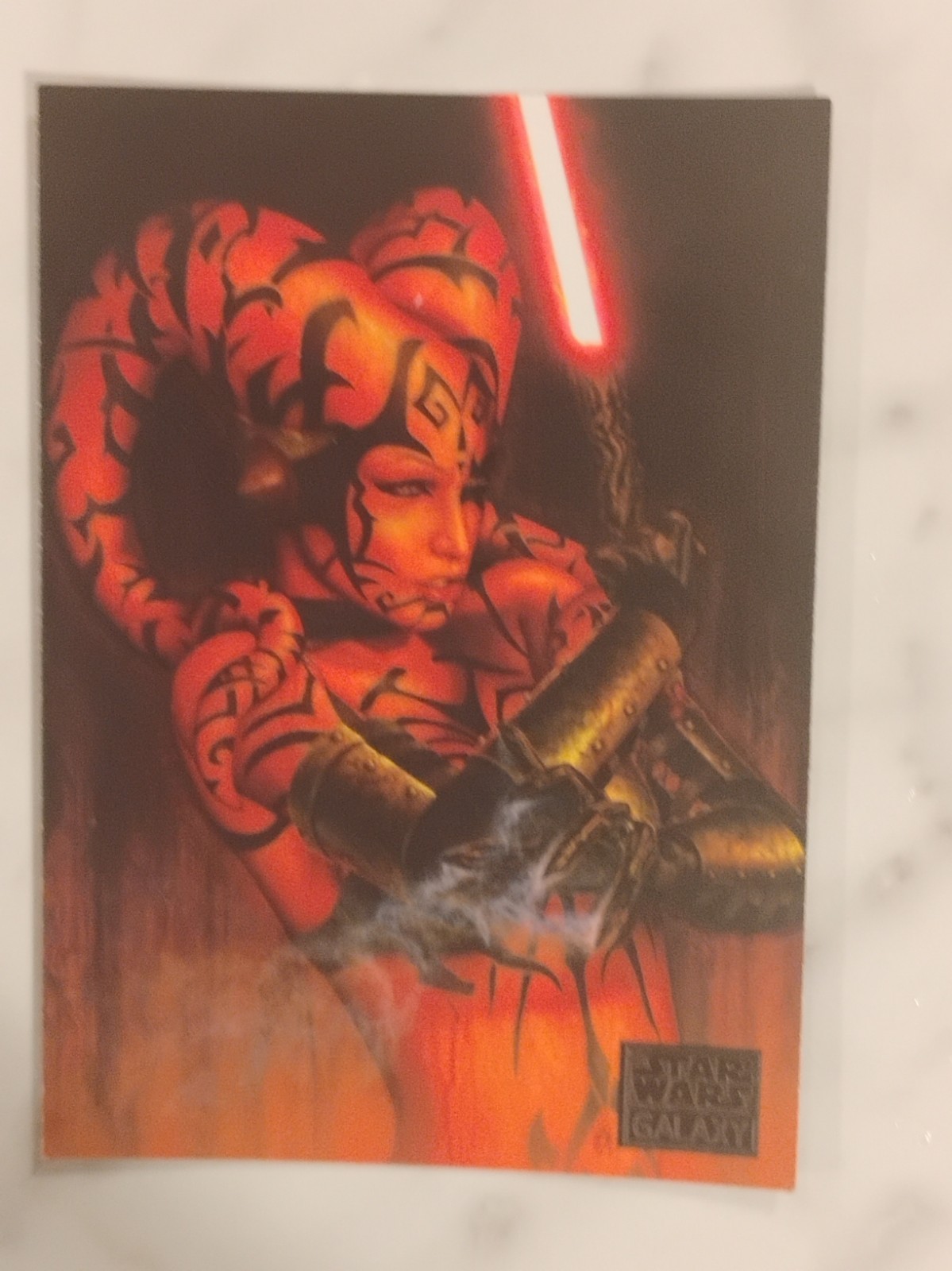 2012 Topps Star Wars Galaxy Series 7 #9 / DARTH TALONS\' DARK REACH
