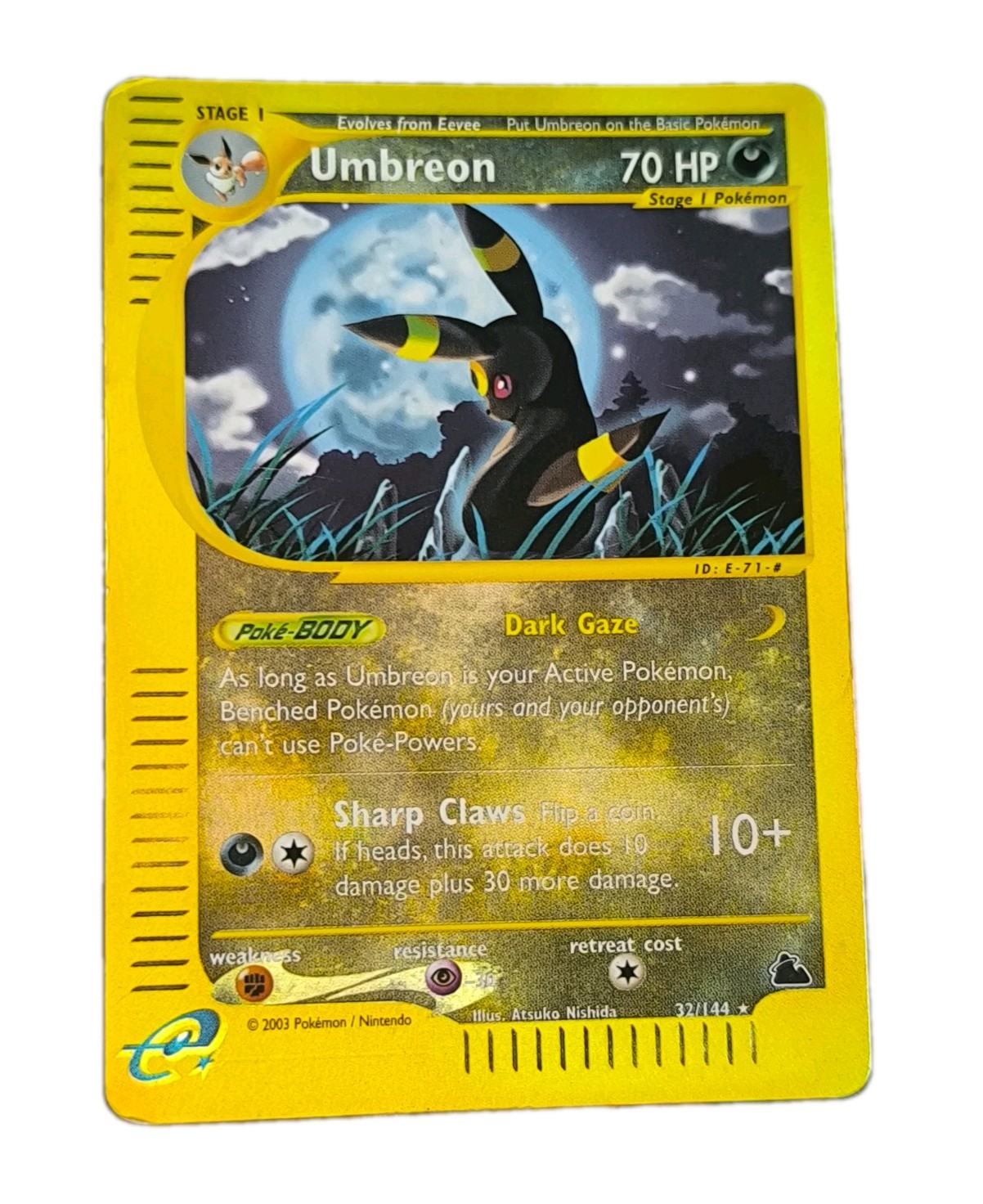 Umbreon Skyridge Reverse 32/144 Eng good E-Series - Pokemon TCG GGC Cards