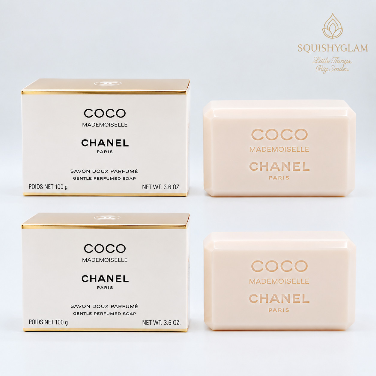 2x Chanel Coco Mademoiselle Perfumed Soap 3.4oz Sealed