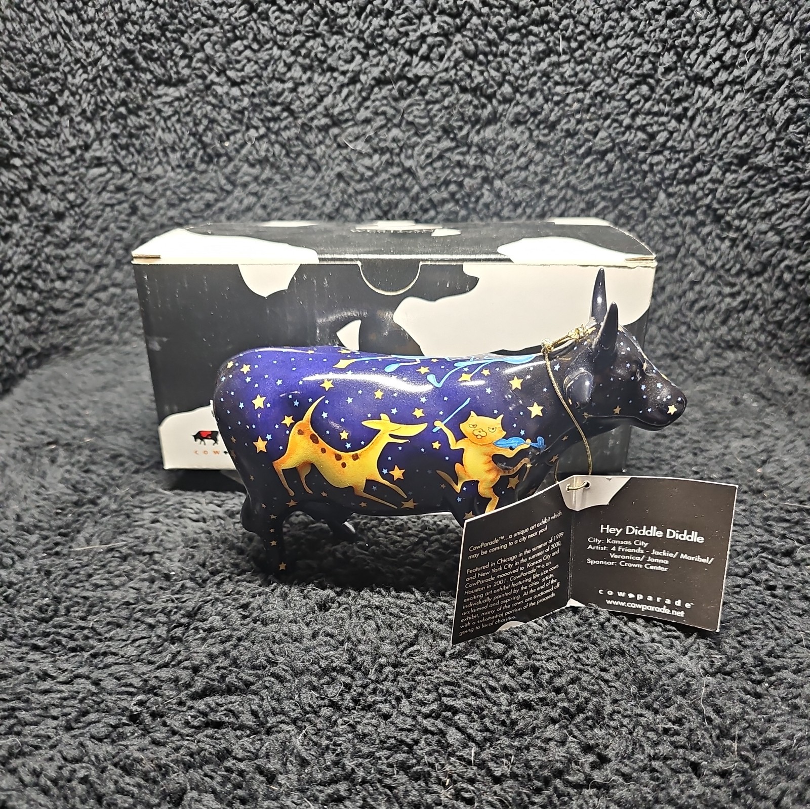 Cows on Parade “Hey Diddle Diddle” with Box and Tag #9202