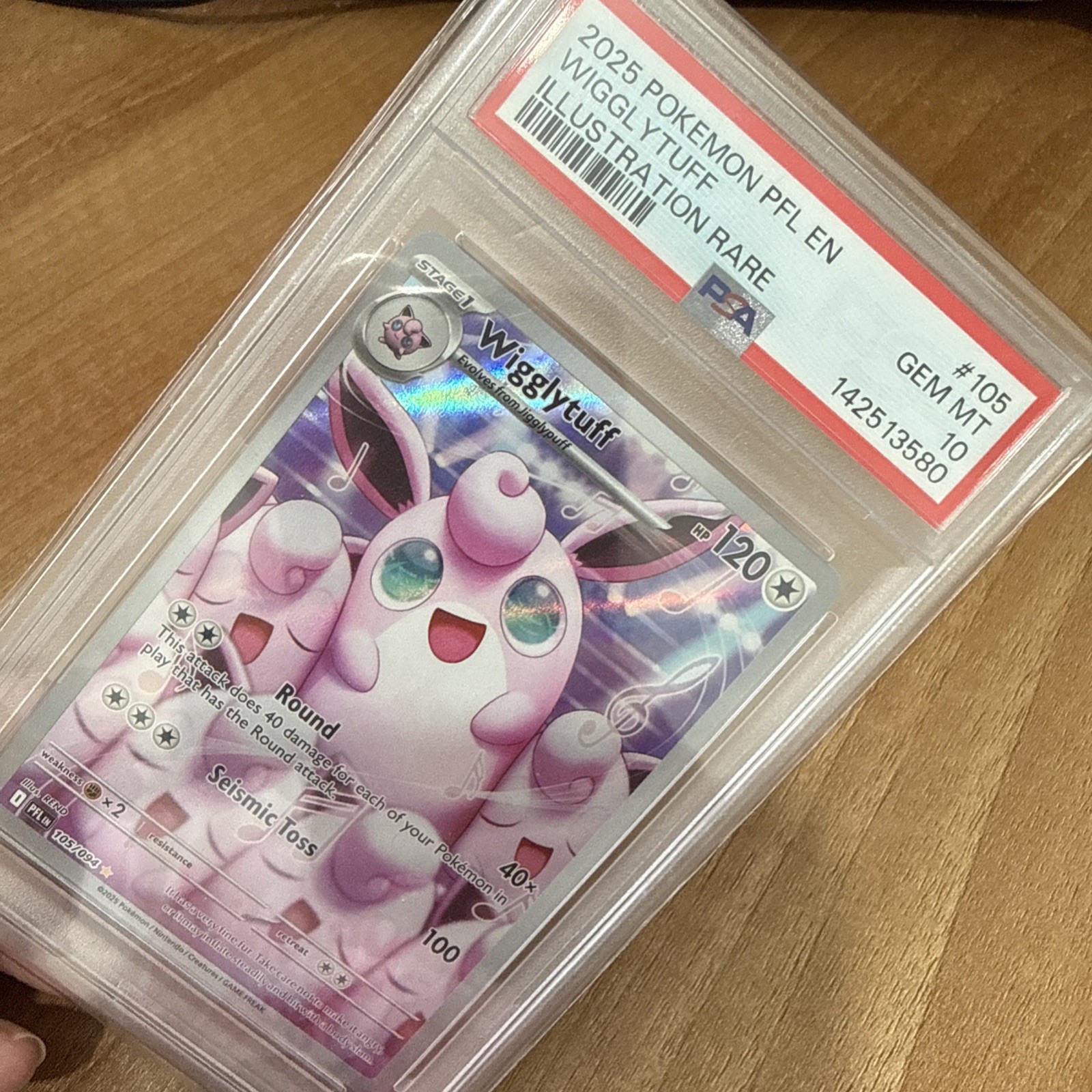 Wigglytuff 105/094  - PSA 10 (Phantasmal Flames) POKEMON TCG