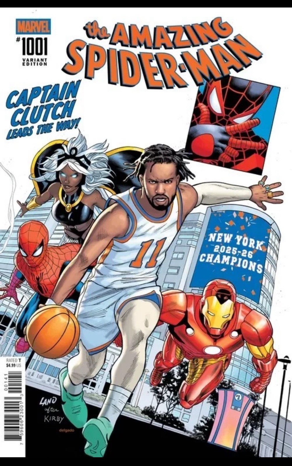 AMAZING SPIDER-MAN #1001 JALEN BRUNSON NY KNICKS NYCC EXCLUSIVE NM PRESALE 2026