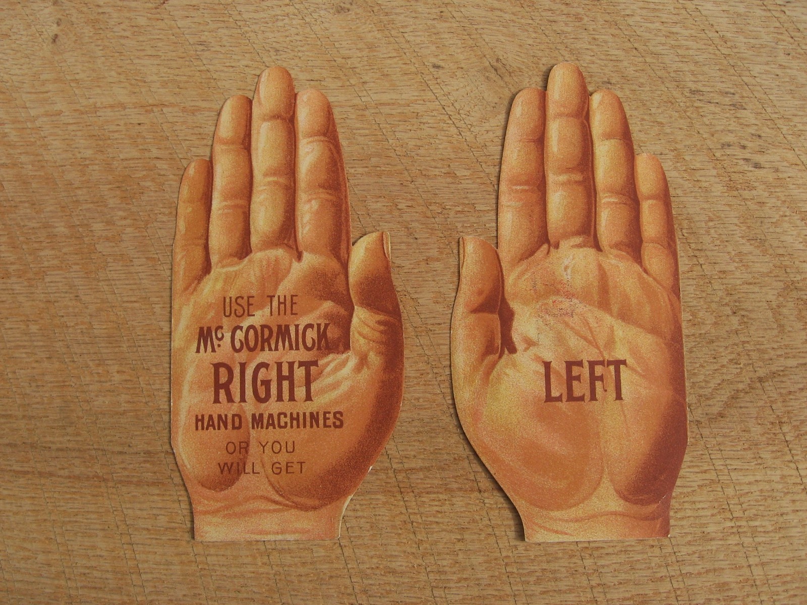 Vintage McCormick Binder Mower Promo Advertising Right Hand Left Hand  1890's IH