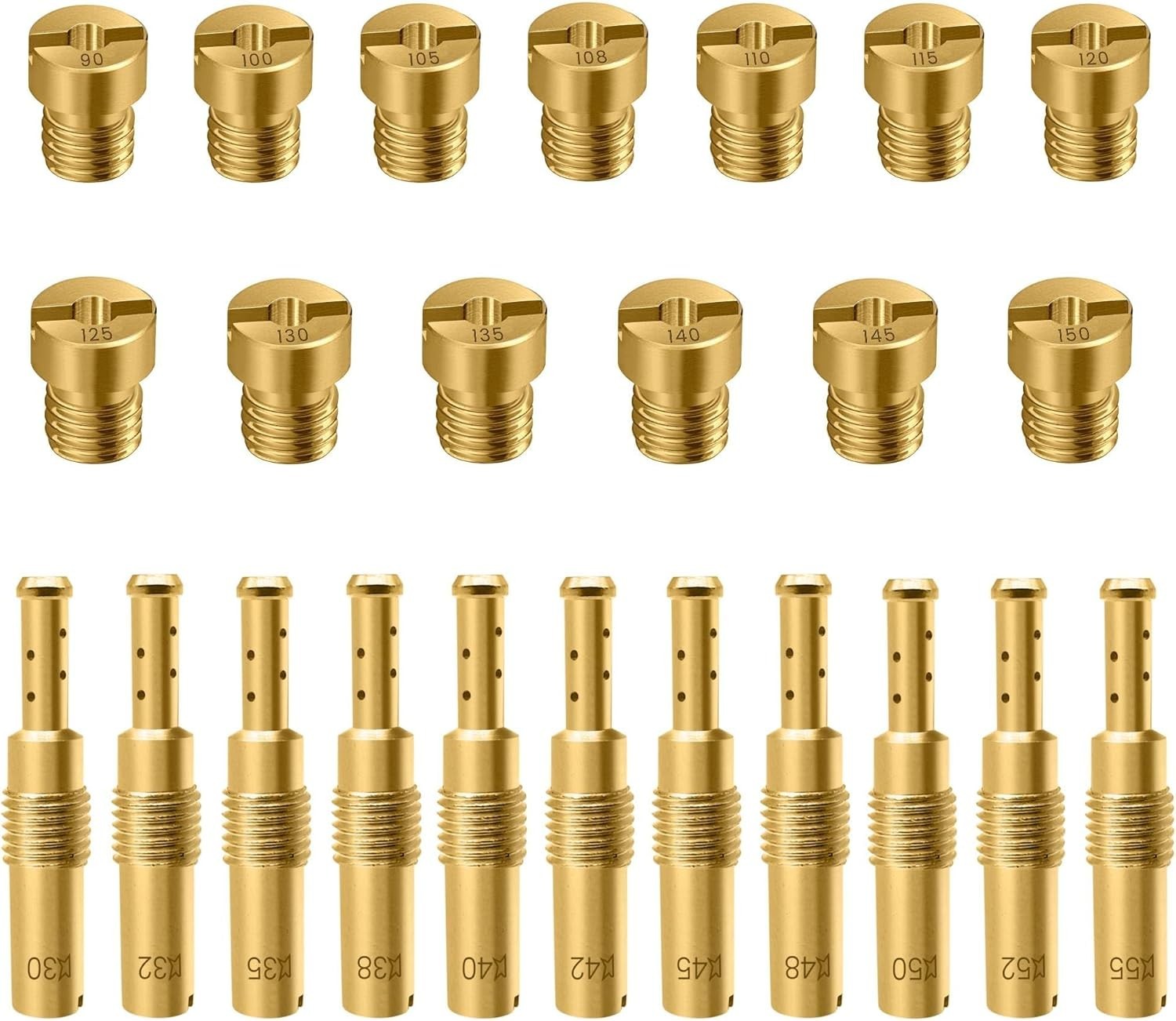 Strongthium 24 Pcs Carburetor Jet Kit for Nibbi FCR-MX PE PJ PZ PWK CVK GY6 9910