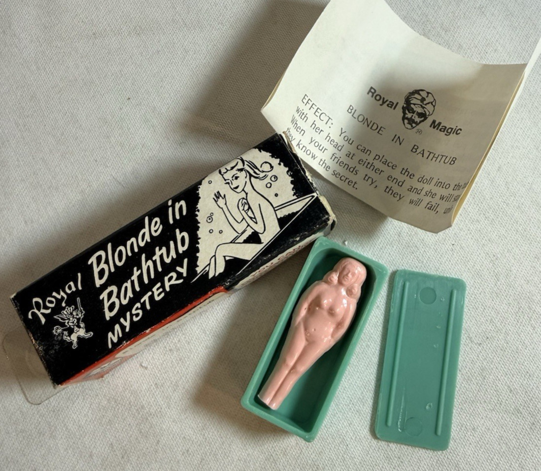 Vintage Royal Magic Blonde in Bathtub Mystery Illusion Trick