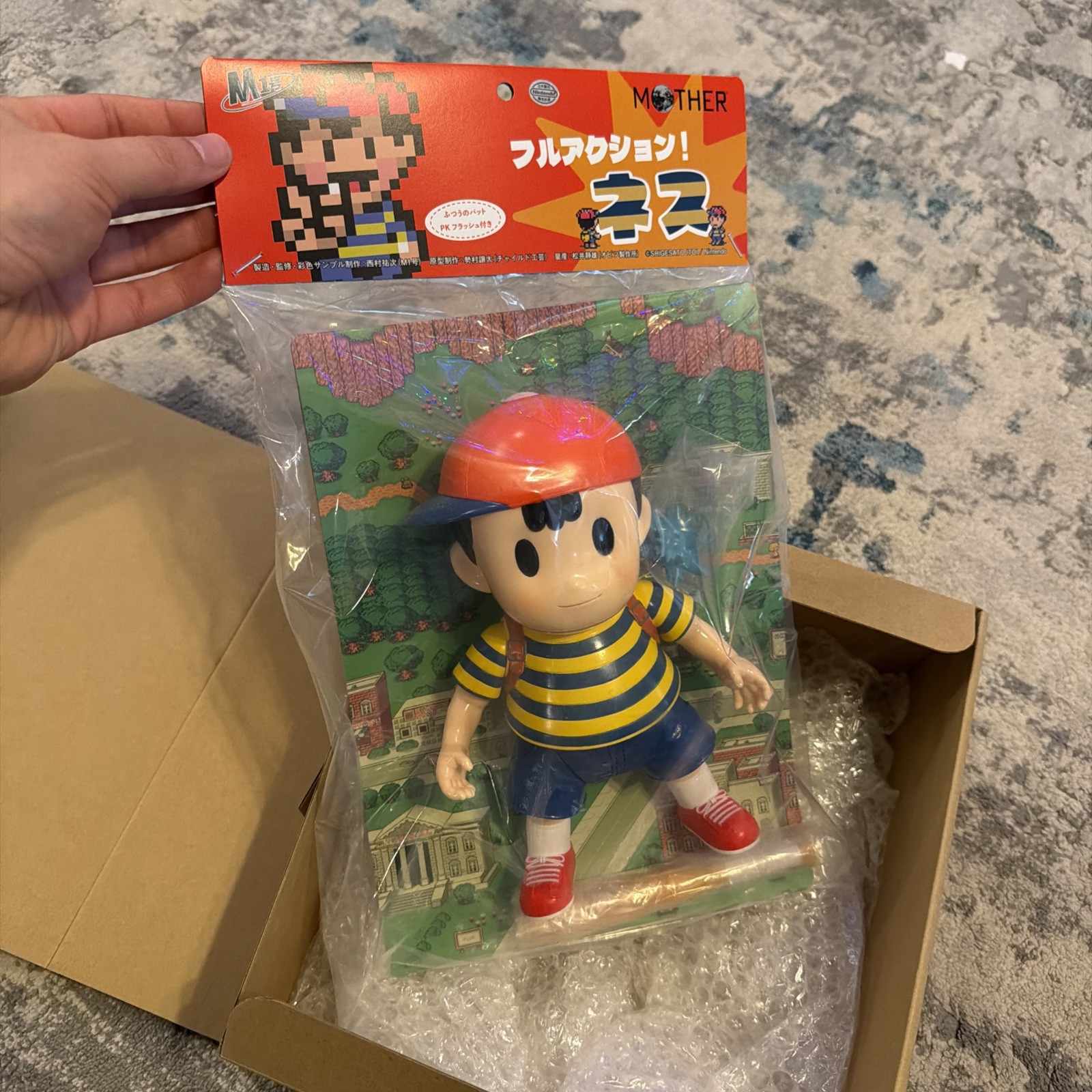 Brand New MOTHER2 Ness Sofubi Figure Unopened Item