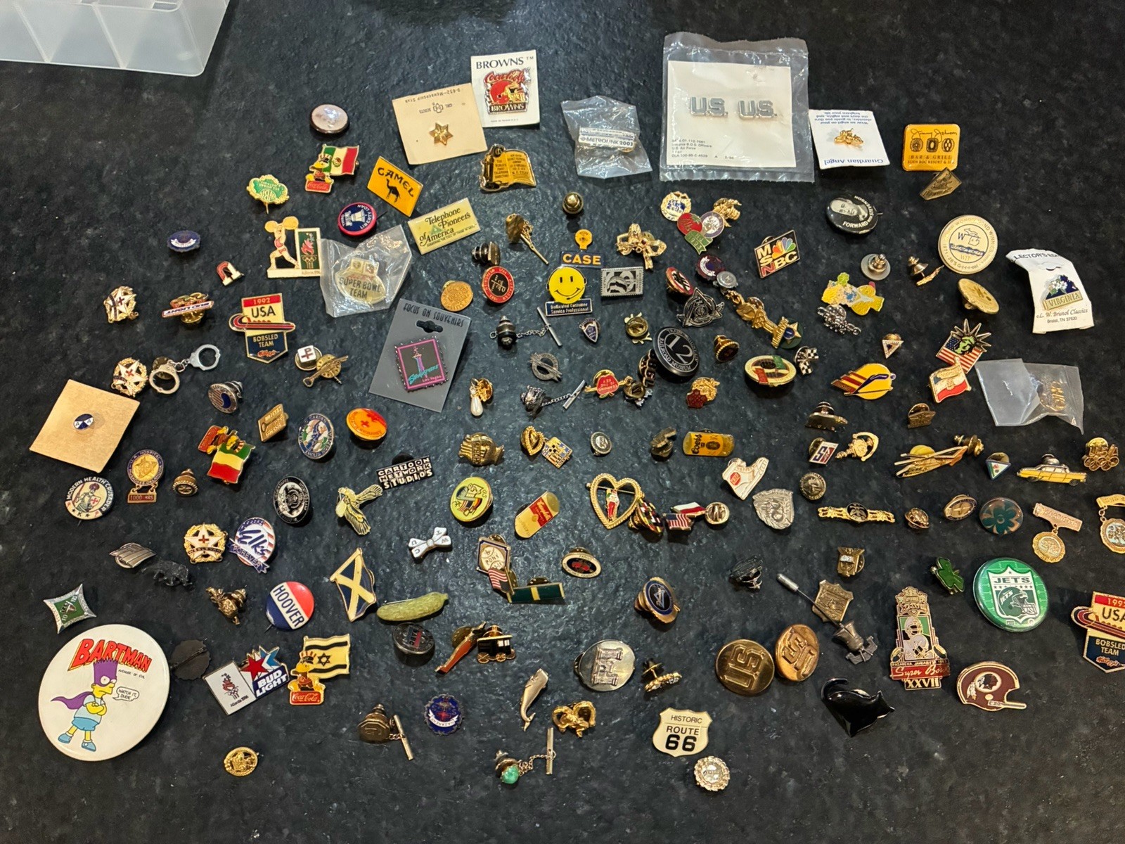 Vintage Large Junk Drawer Pin Lot Vintage Large Junk Drawer Pin Lot