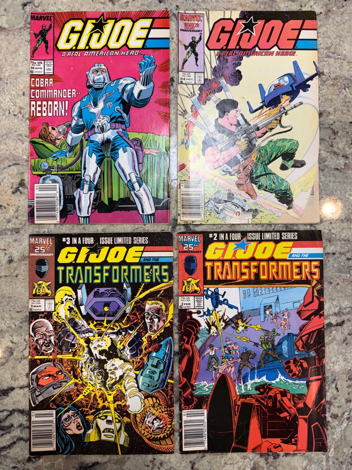 Marvel G.I. Joe Comic Books Lot of 4