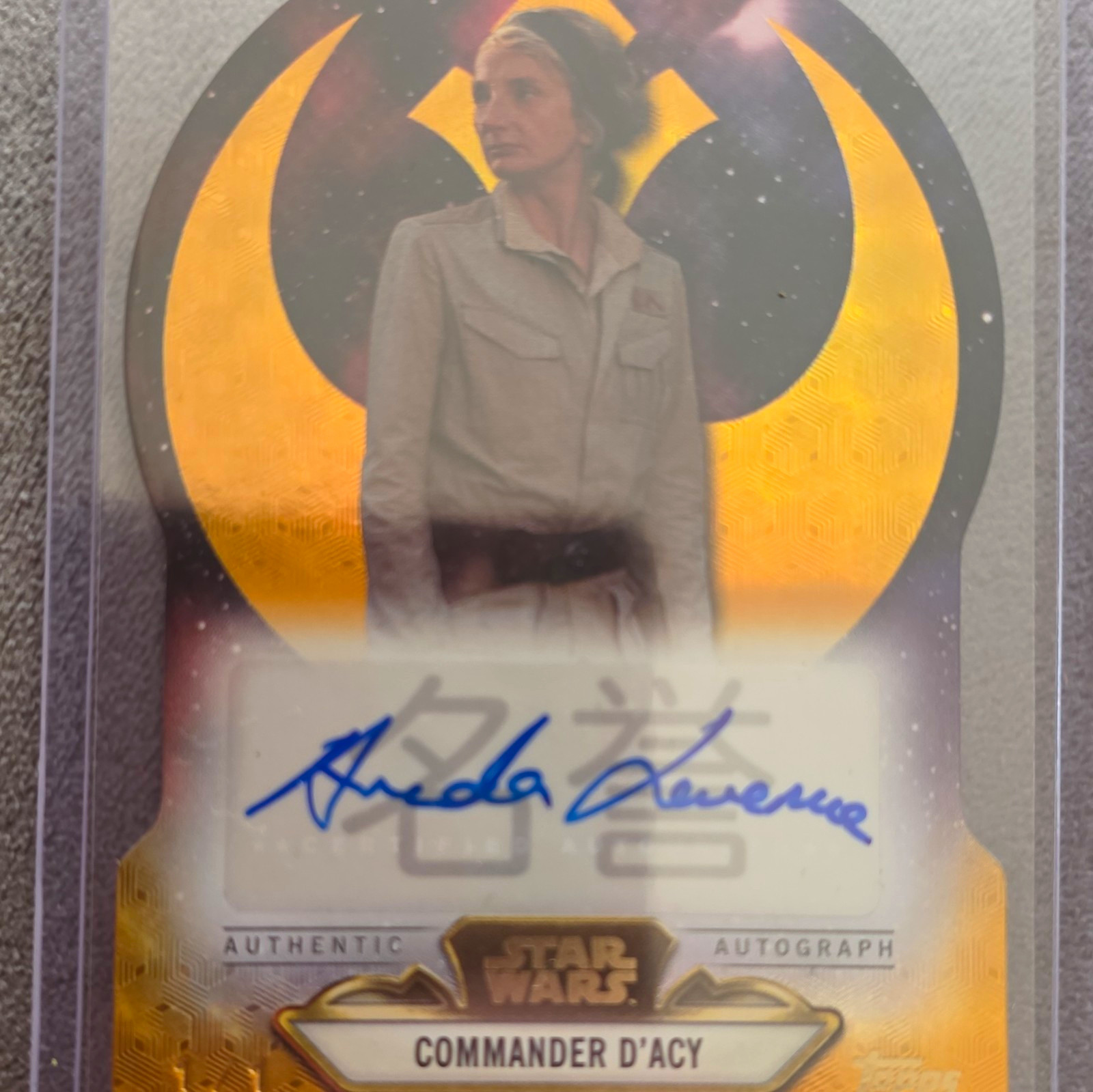 Topps 2025 Star Wars Meiyo Resistance Honor Die-Cut RSHA-A Amanda Lawrence 1/1