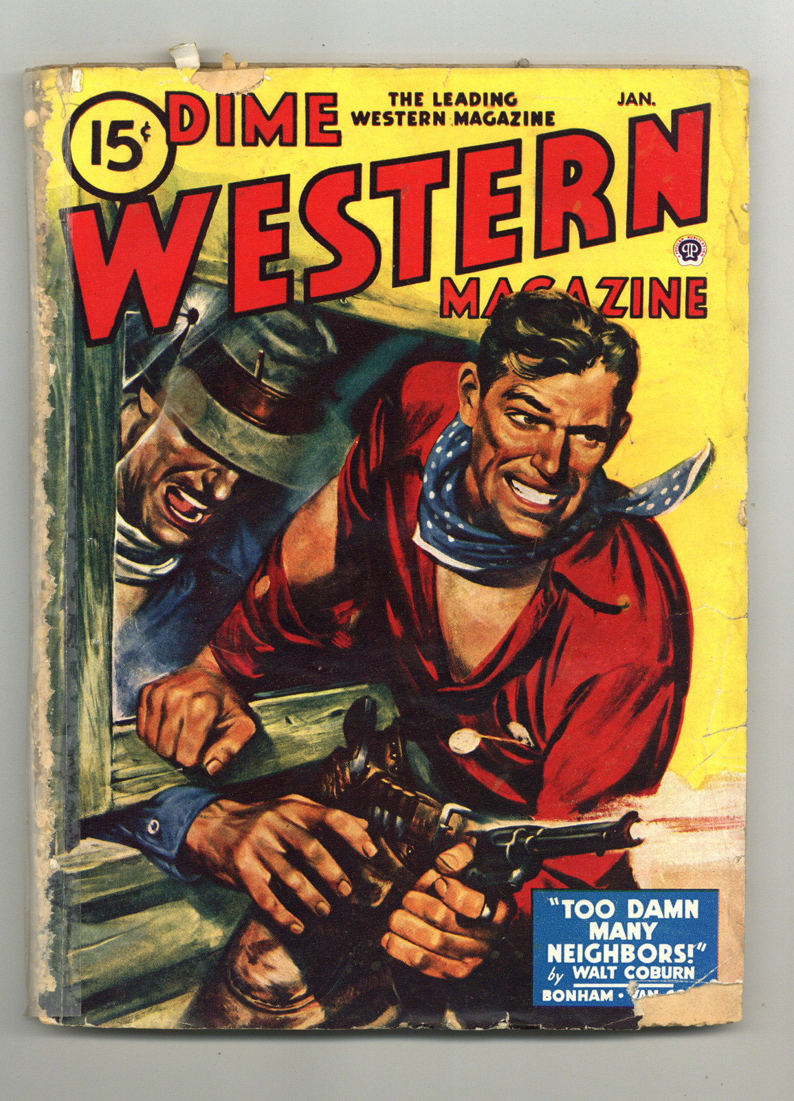 Dime Western Magazine Pulp Jan 1948 Vol. 51 #1 FR Low Grade