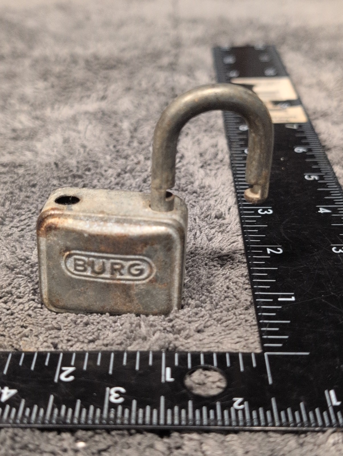 Antique Burg Padlock No Key Germany Works Smooth Antique Burg Padlock No Key Germany Works Smooth