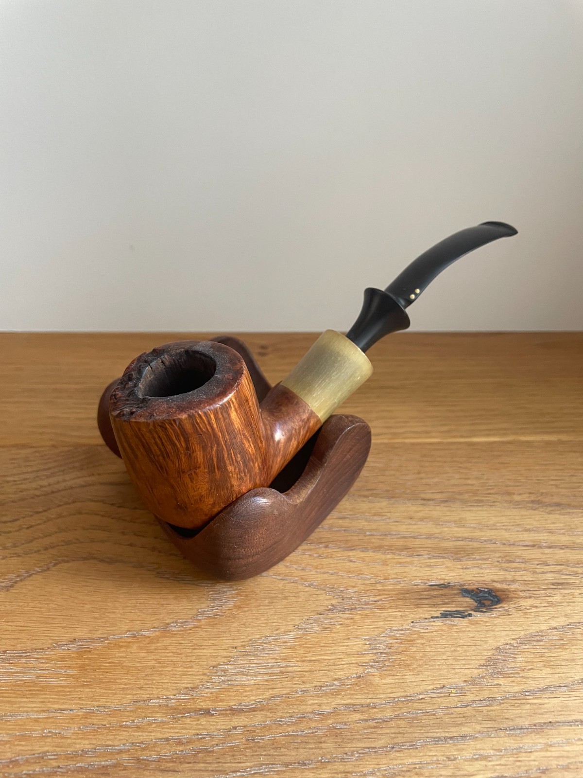 Savinelli Nonpareil 9606 Bent Billiard Horn Horn 1960s Vintage Pipe Pipe 烟斗