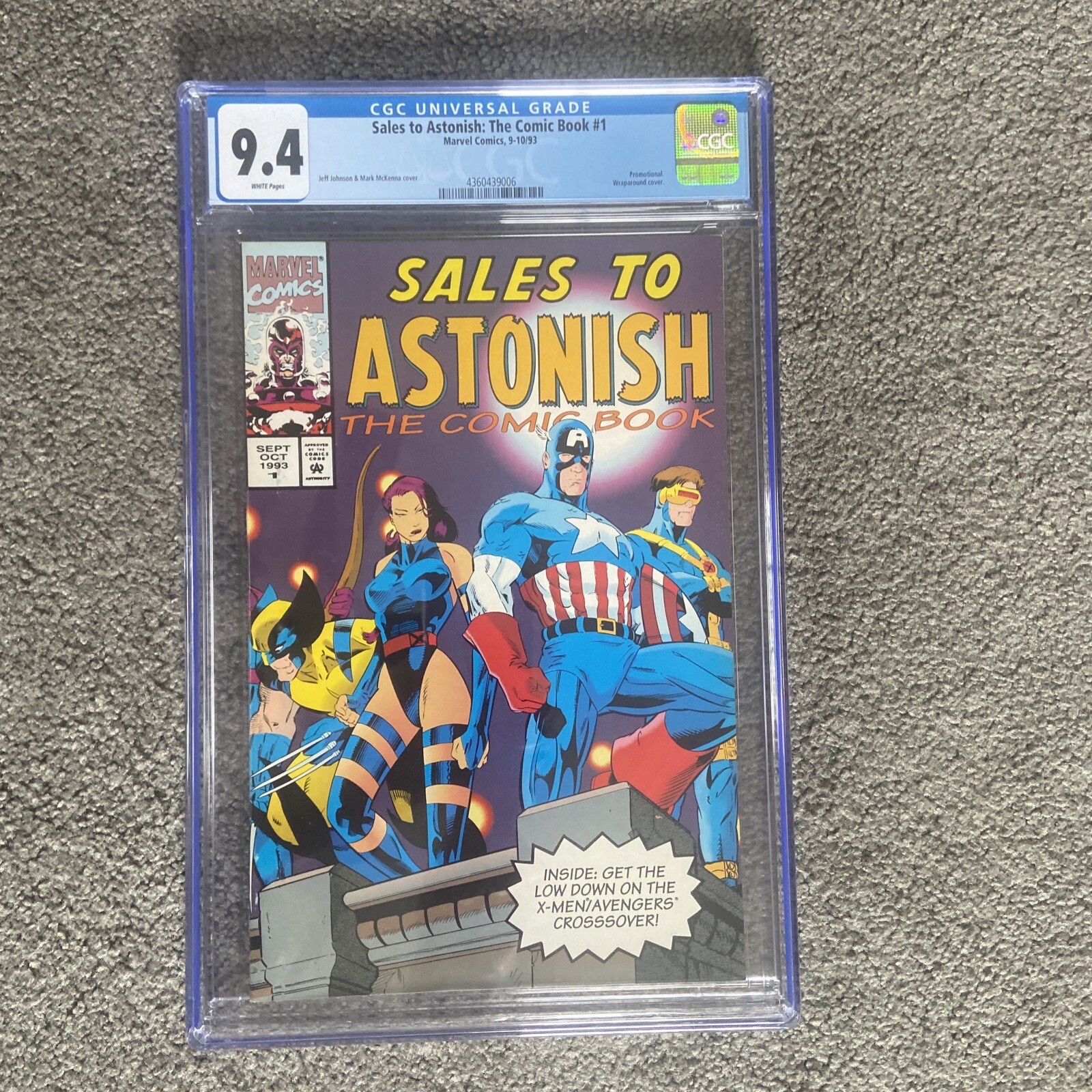 1993 (MARVEL) SALES TO ASTONISH the COMIC BOOK 1 CGC 9.4