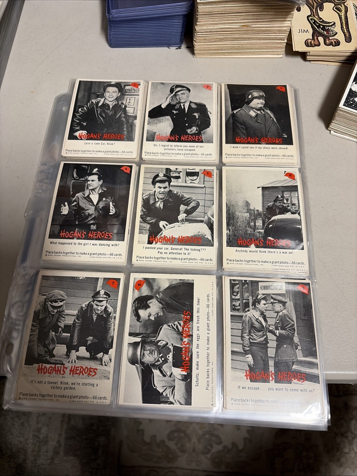 1966 Fleer Hogan's Heroes Complete 66 Card Set