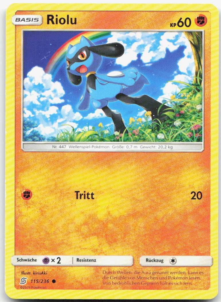 Pokemon Riolu Covenant of Peers #115 EX DE