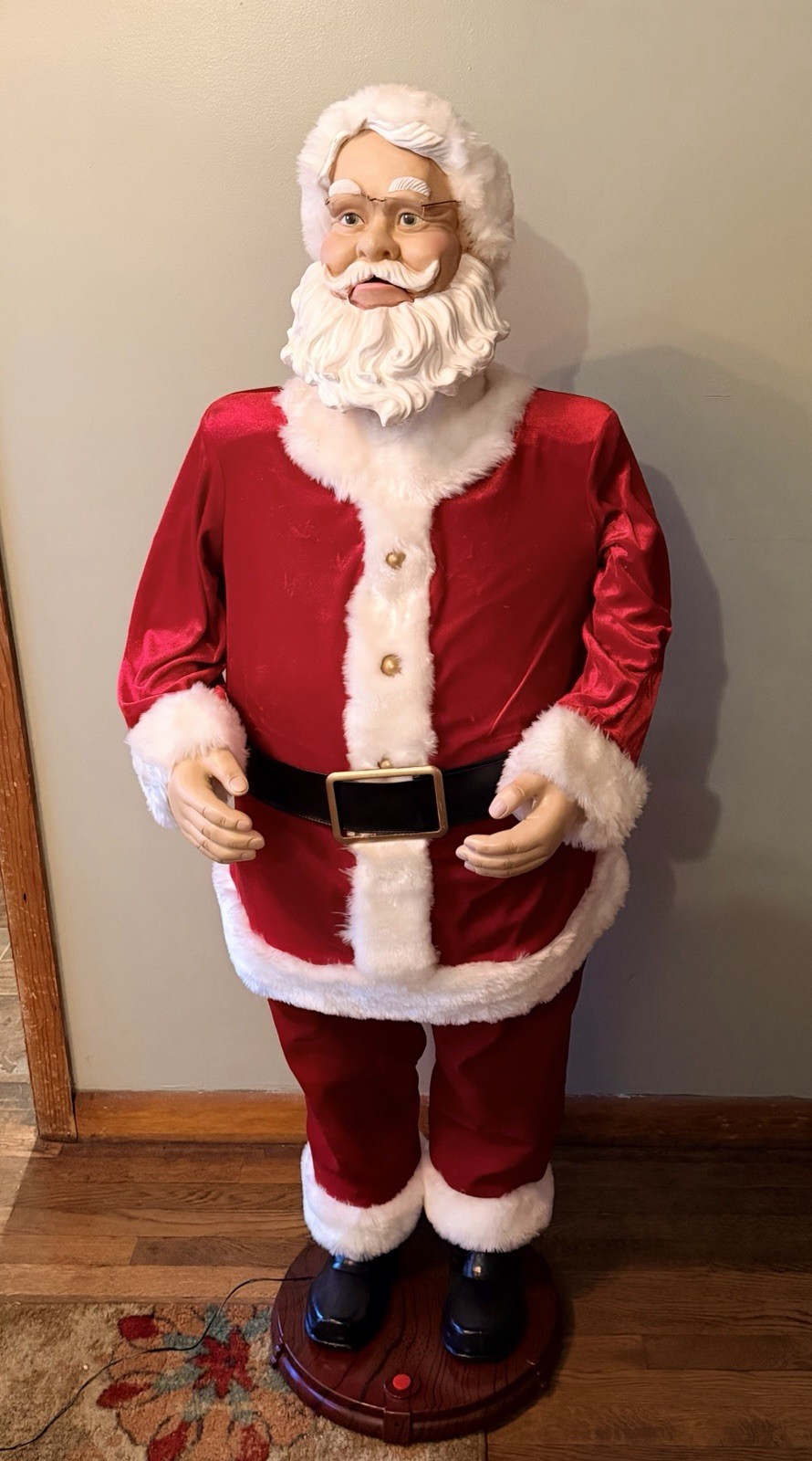 Vintage Gemmy Animated Singing Santa 5 Foot Tall Sings 5 Songs Dances Tested