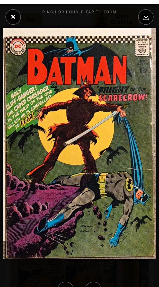 DC Comics Batman #189 (1967) Silver Age Scarecrow Robin