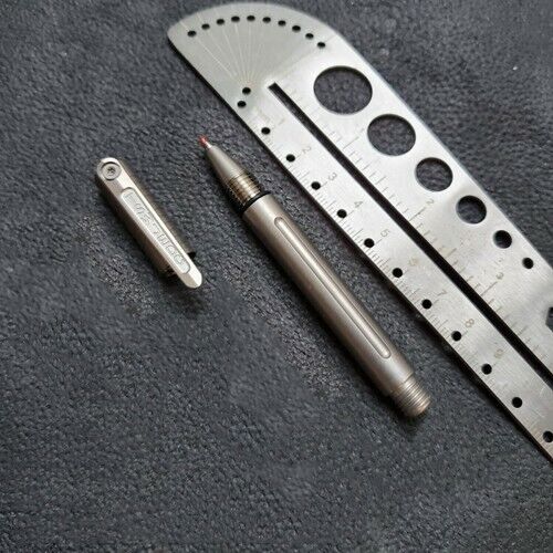 TC4 Titanium Alloy Outer Shell Ballpoint Pen For Business Student Outdoor Using