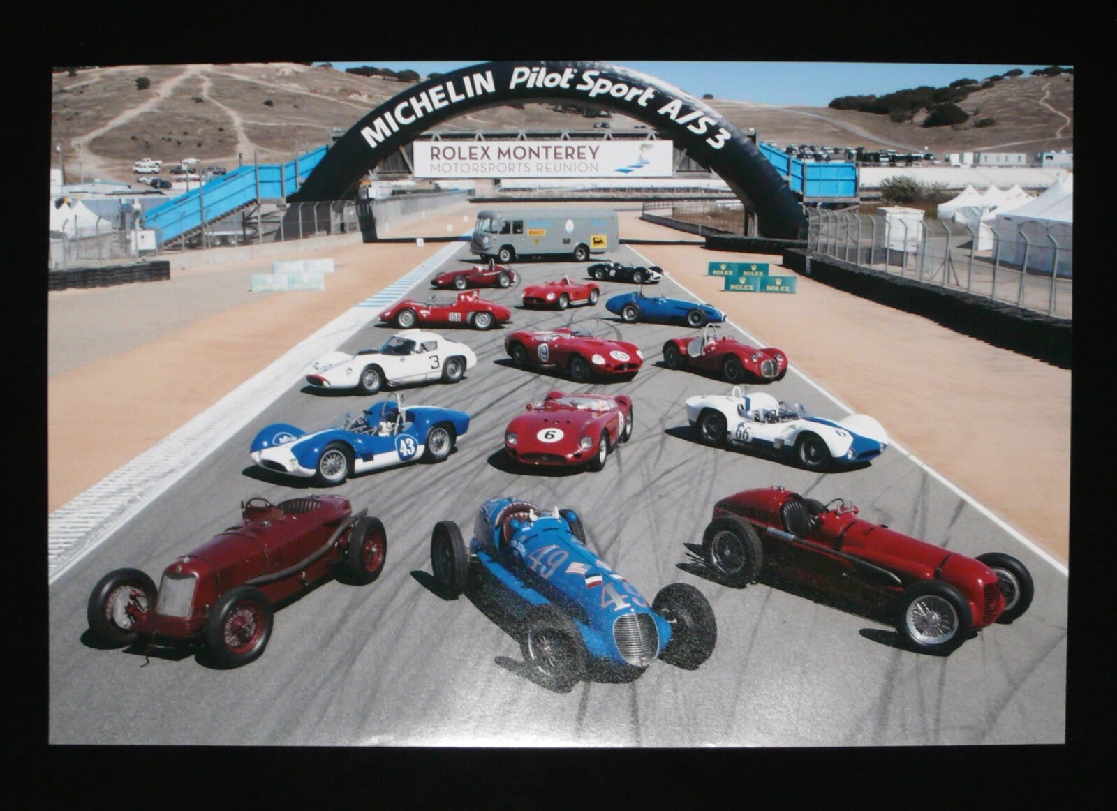 2014 Rolex Monterey Motorsports Reunion Races MASERATI Photo Poster NEW