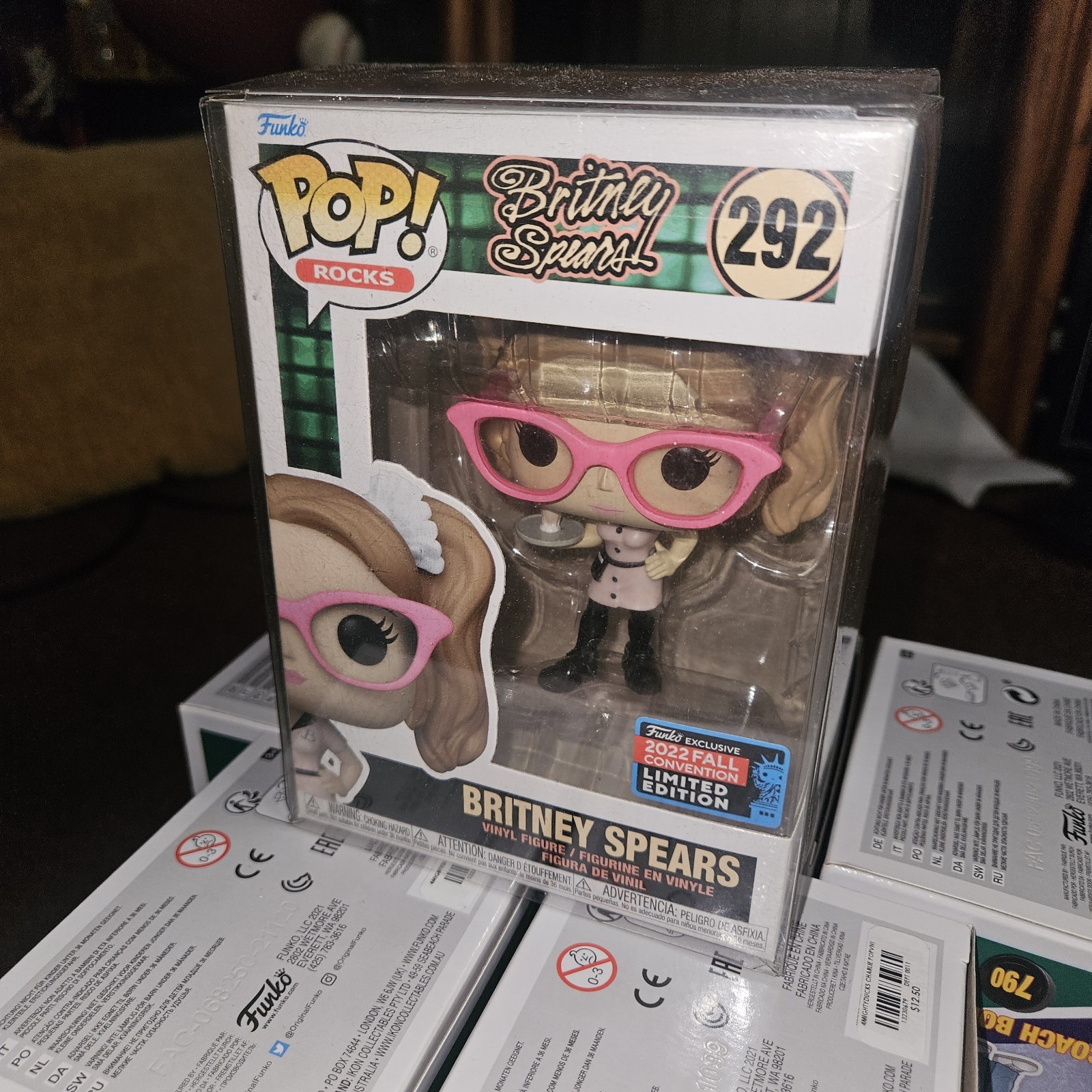 Funko POP Britney Spears #292  Exclusive Fall Convention 2022. New in Protector