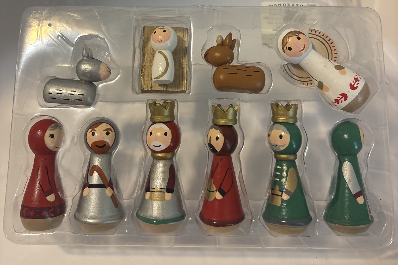 Wooden Nativity Set Wondershop Target Christmas Decor 10 Piece New In Box 2018