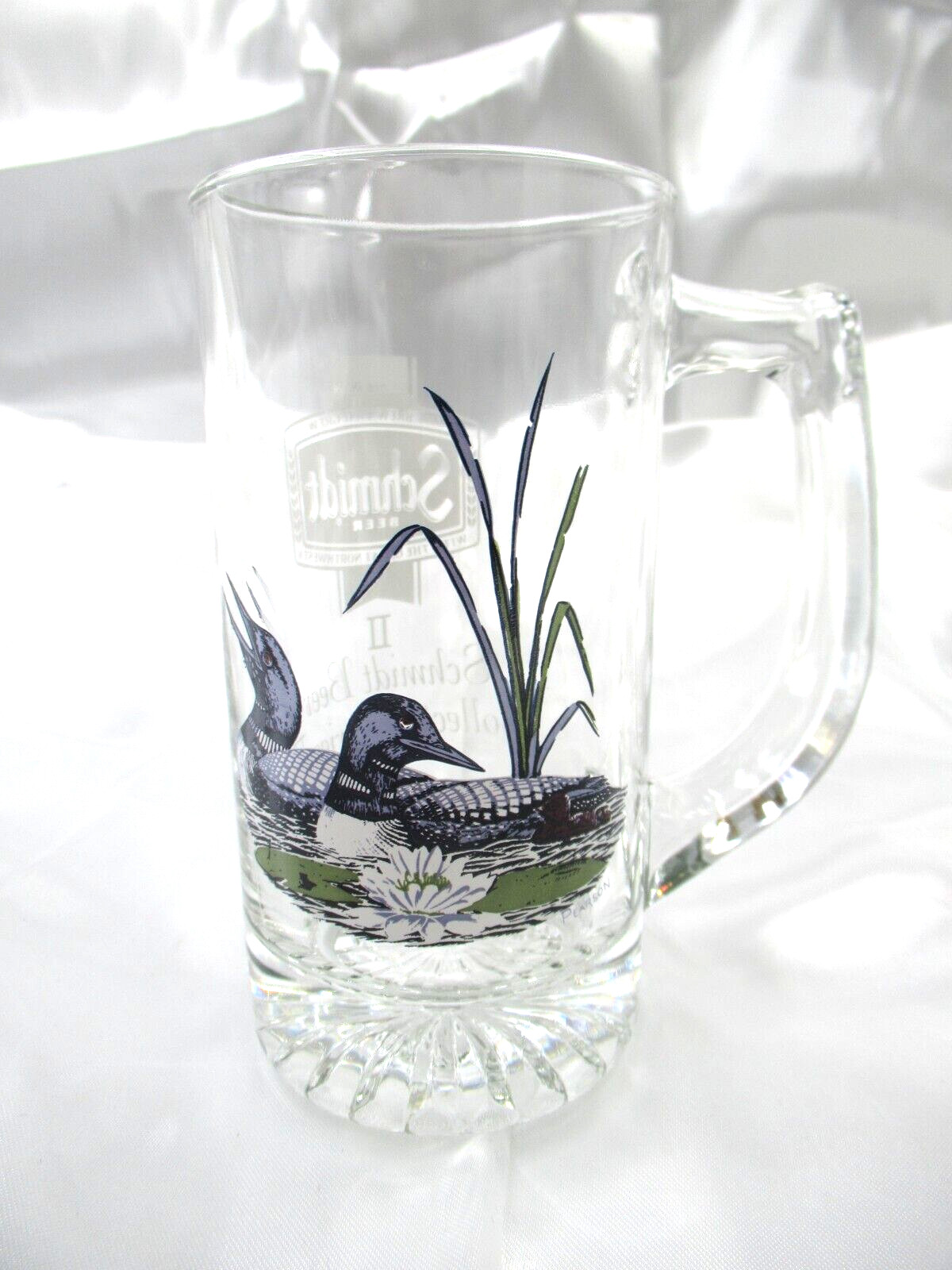 Schmidt Beer Mug of Loons Wildlife Collector Series II  Vintage NOS