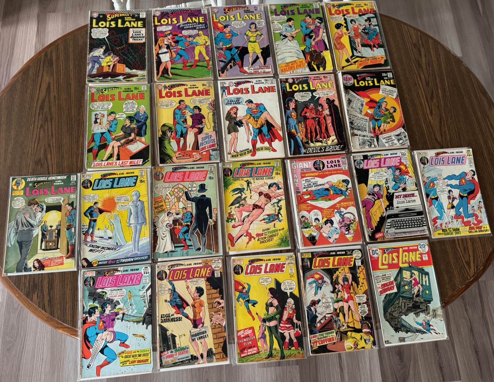 Superman's Girl Friend Lois Lane Lot 22 DC 1967-74 1st Rose and the Thorn 105