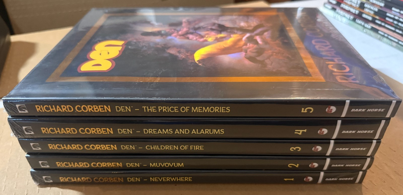 DEN HARDCOVER by RICHARD CORBEN volumes 1-5 COMPLETE * DARK HORSE 2023 * SEALED