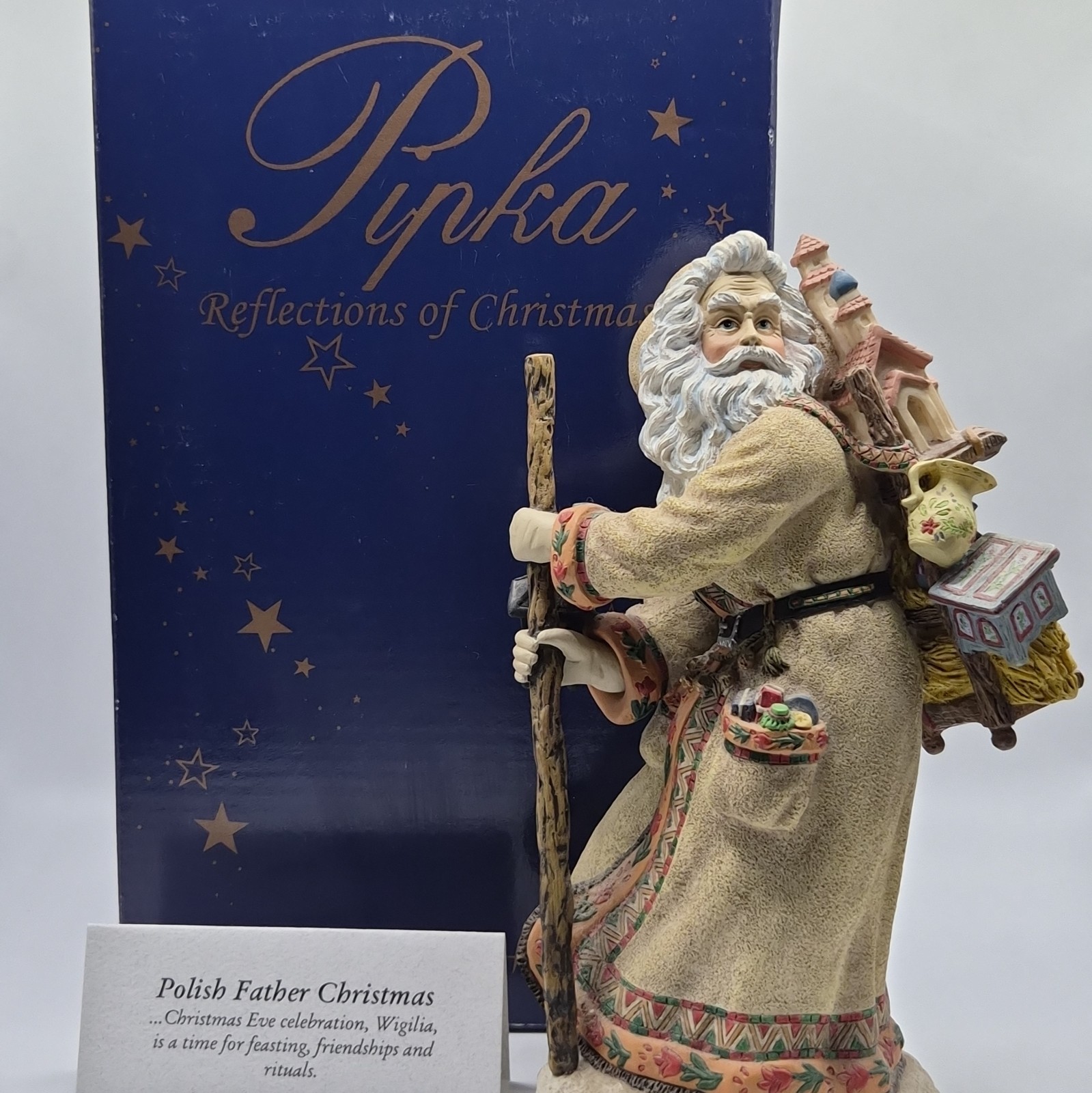 Vintage Pipka Memories of Christmas Eve Polish Father Figure Limited Edition Box