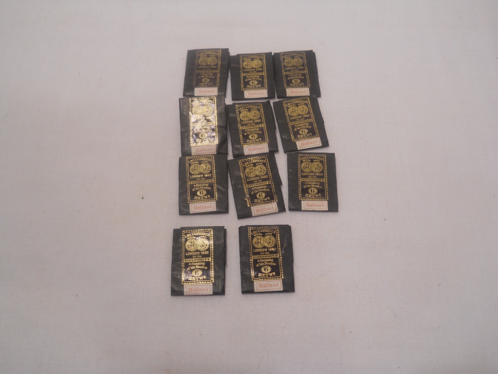 Antique Hand Sewing Tailoring Needles Leo Lammertz 25ct -# 6  Holland 4$ each