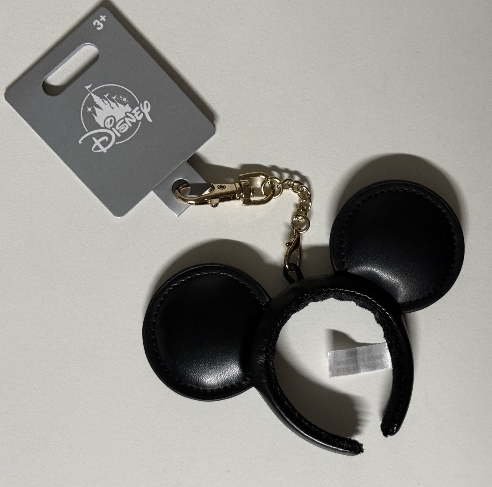 2026 Disney Parks Mickey Mouse Headband Ears Black Bag Clip Charm Keychain NEW