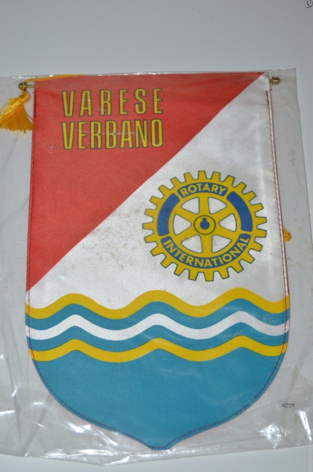 MINTY Vintage Varese Verbano Italy Rotary International Club Wall Banner Flag 