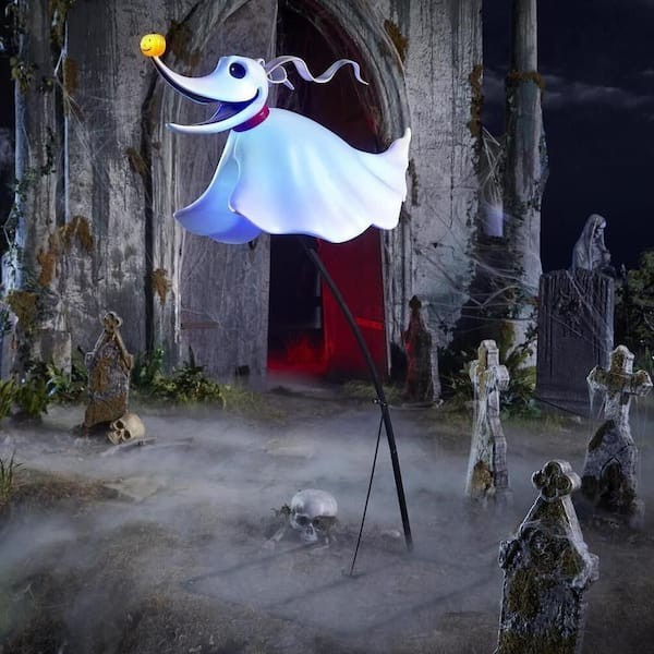 Zero Nightmare Before Christmas 4.5' LED Halloween Decoration Yard Decor