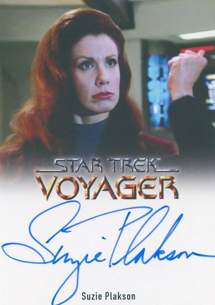 VL VHTF Star Trek Voyager A&I Autograph Card of Suzie Plakson as Q FB CCC