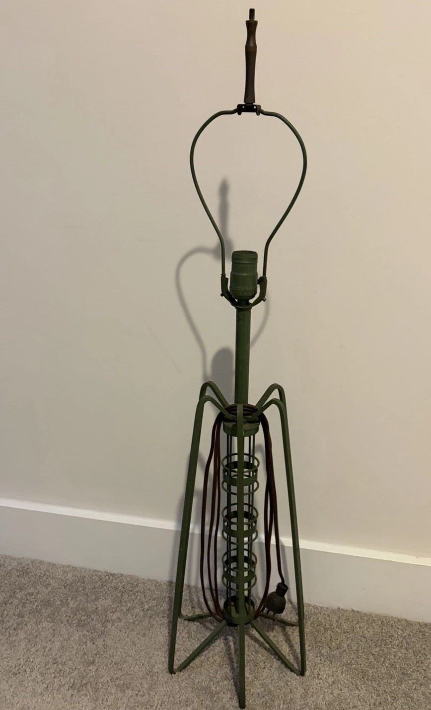 Vintage Ferris-Shacknove Industrial Iron Lamp Mid Century