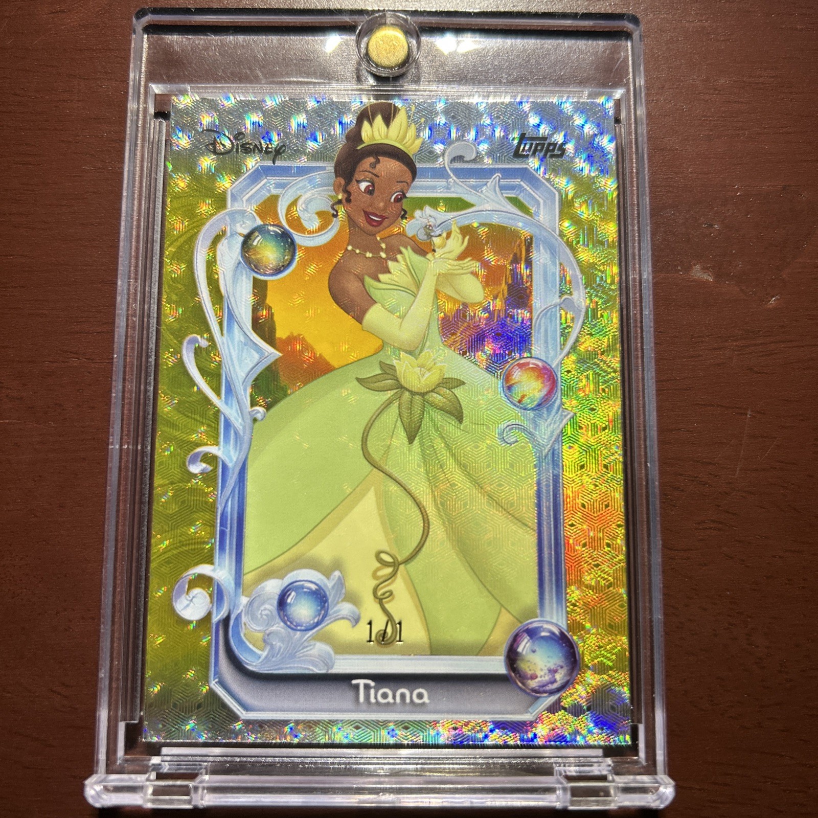 2025 Topps Disney Wonder Tiana Gold Foilfractor True #1/1 Princess And The Frog