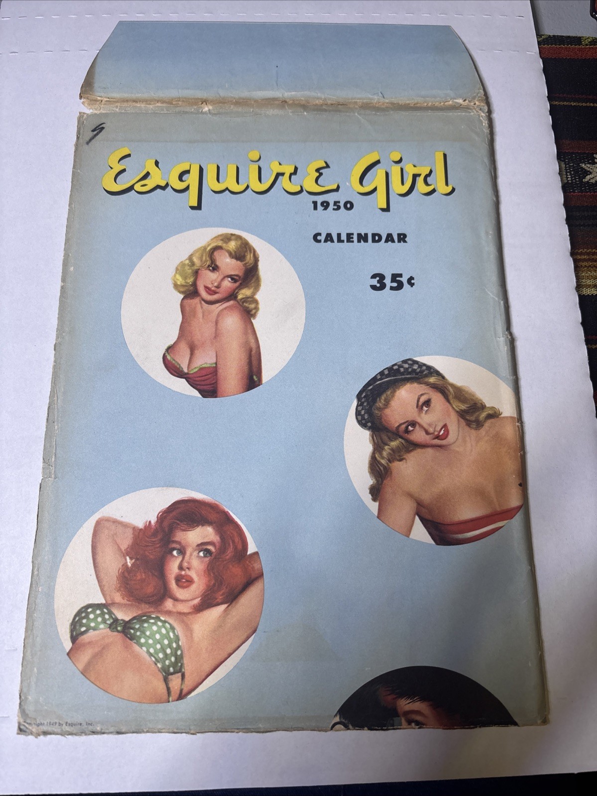 Vintage 1950 Esquire Girl Complete With Original Cover Original Envelope Vargas