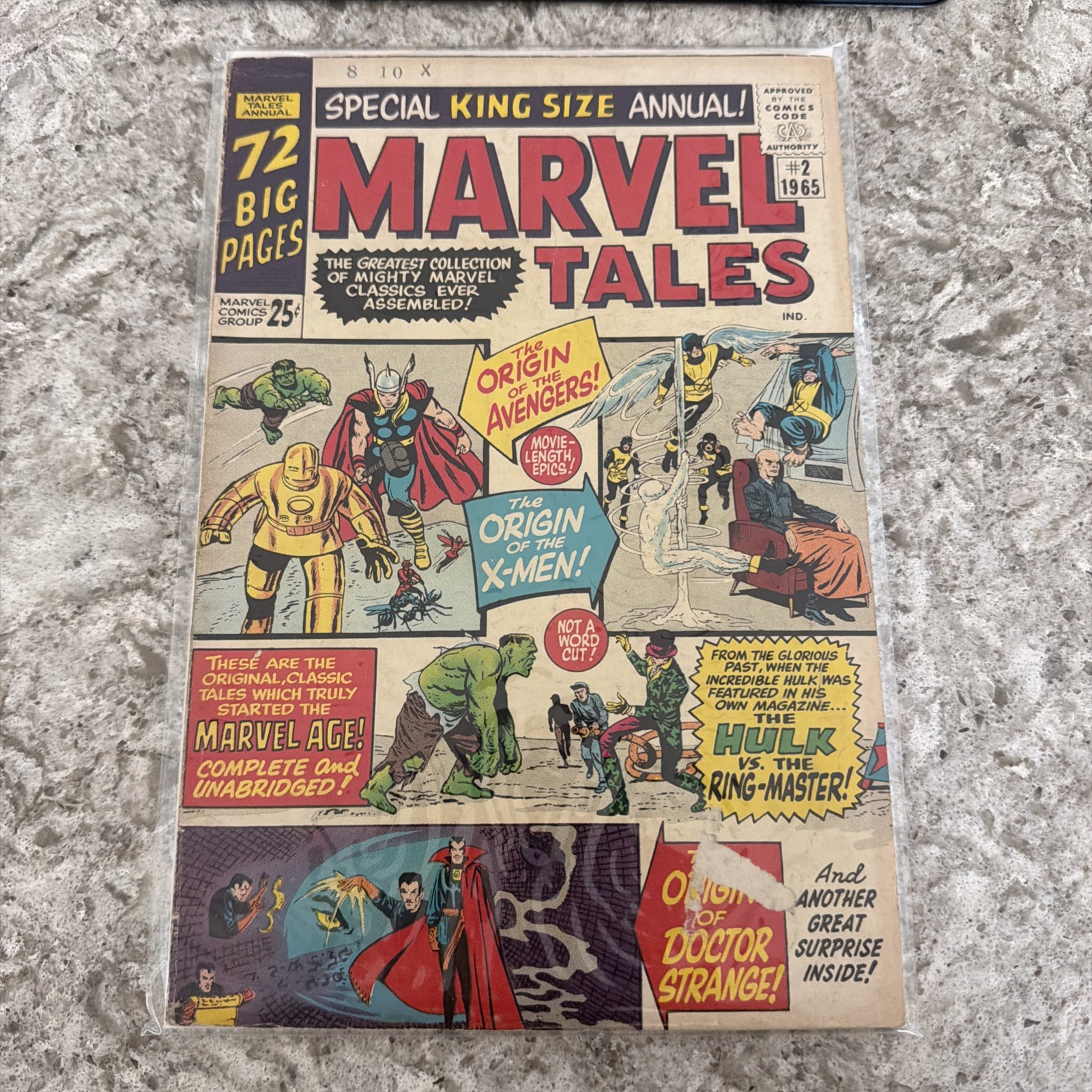 Marvel Tales #2 1965 X-Men, Avengers, Hulk, Silver Age, Giant 76 Pages VG-