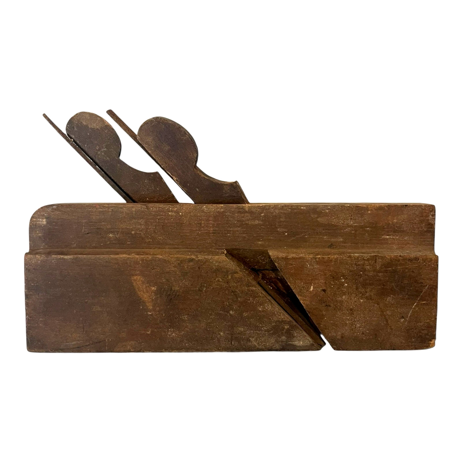 Vintage Owasco Tool Co. #189 Wood Plane Curved w/ 2 Blades For Trim & Moulding