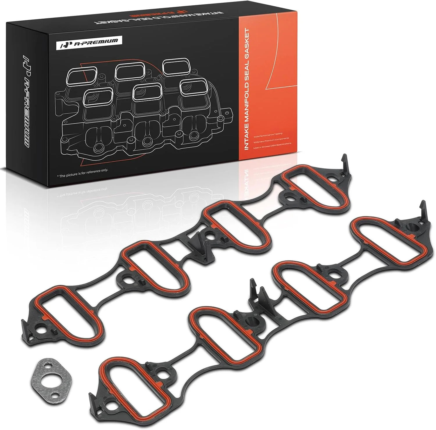 Lower Engine Intake Manifold Gasket Set (OHV V8 6.0L 5.3L 4.8L) | Compatible wit
