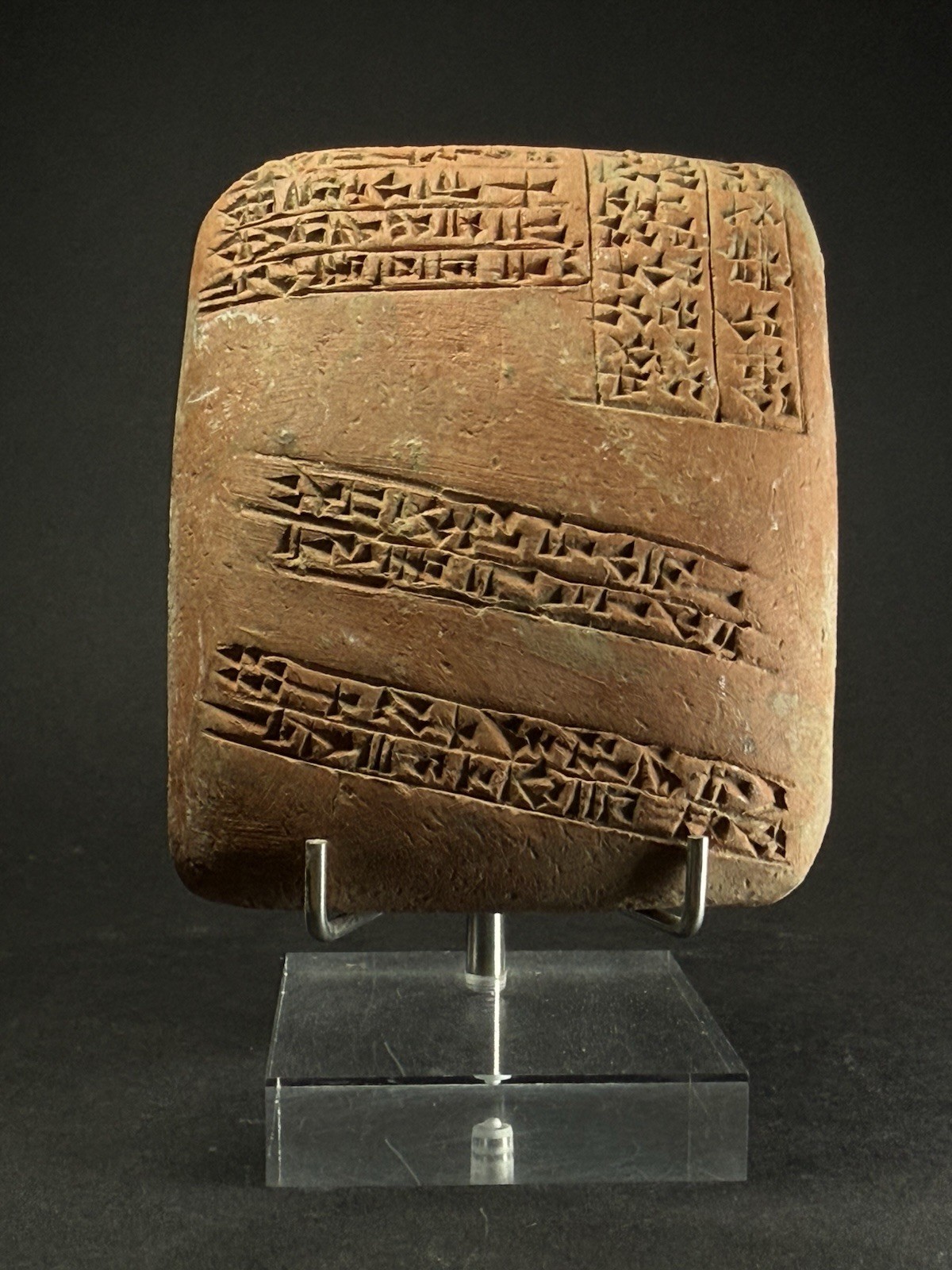BEAUTIFUL ANCIENT NEAR EASTERN CUNEIF0RM CLAY TABLET CIRCA 1900-1700 BC 377G