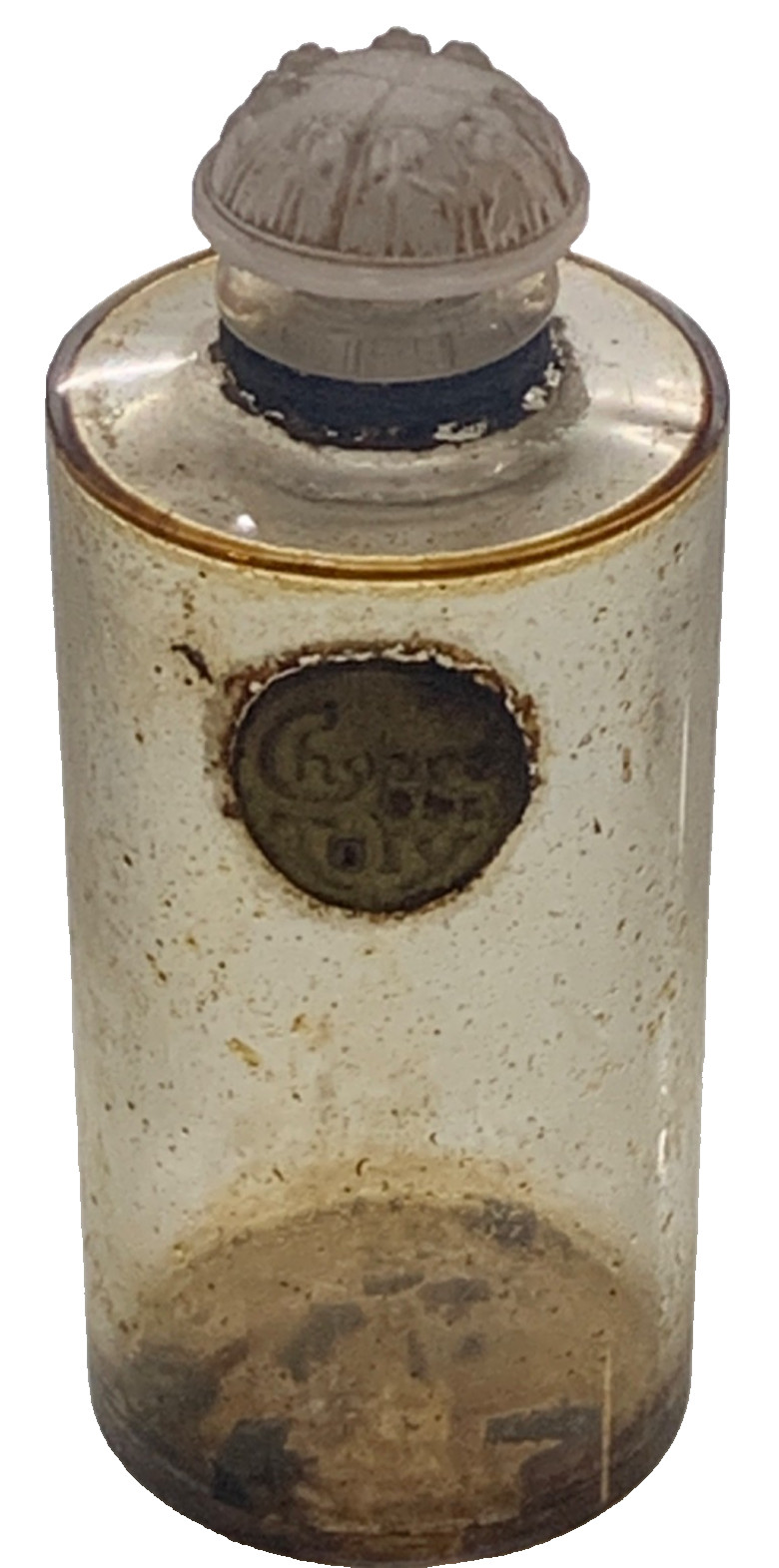 Rare Antique Vintage ‘Chypre de Coty’, perfume bottle. c. 1927.  2.5” tall.