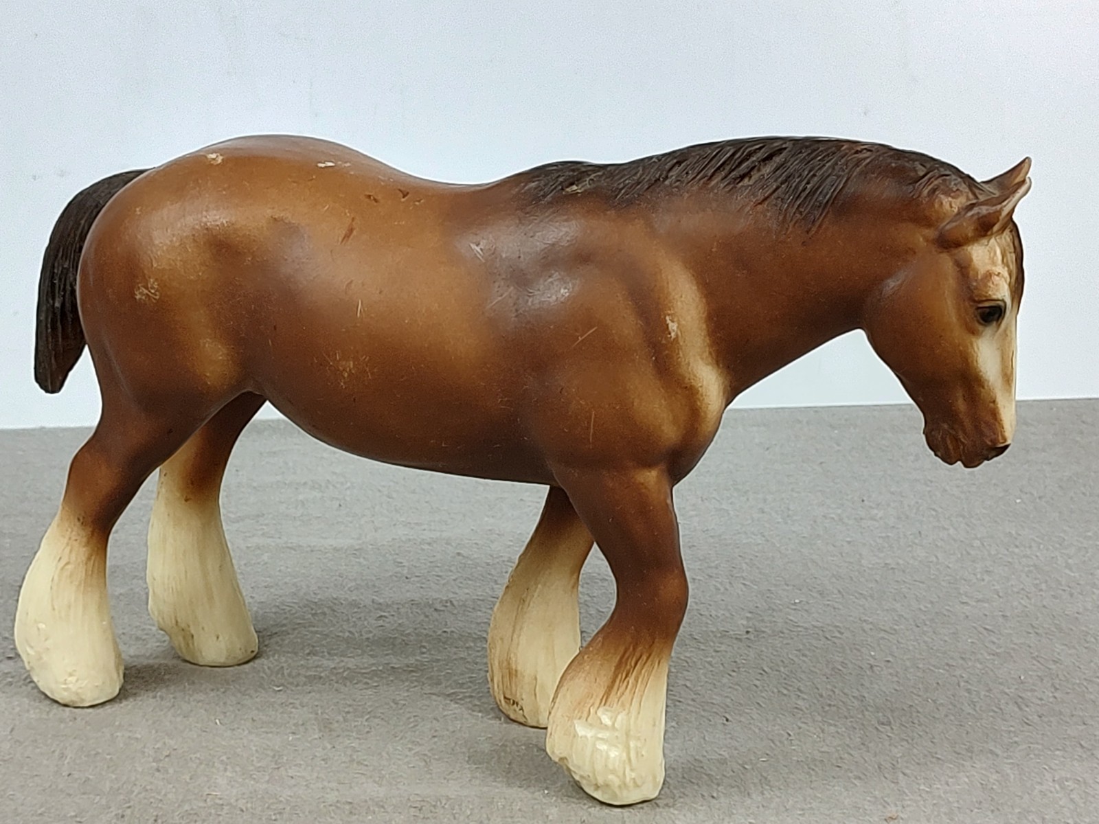 Vintage Breyer Clydesdale Mare #71 Chestnut Draft Horse Traditional