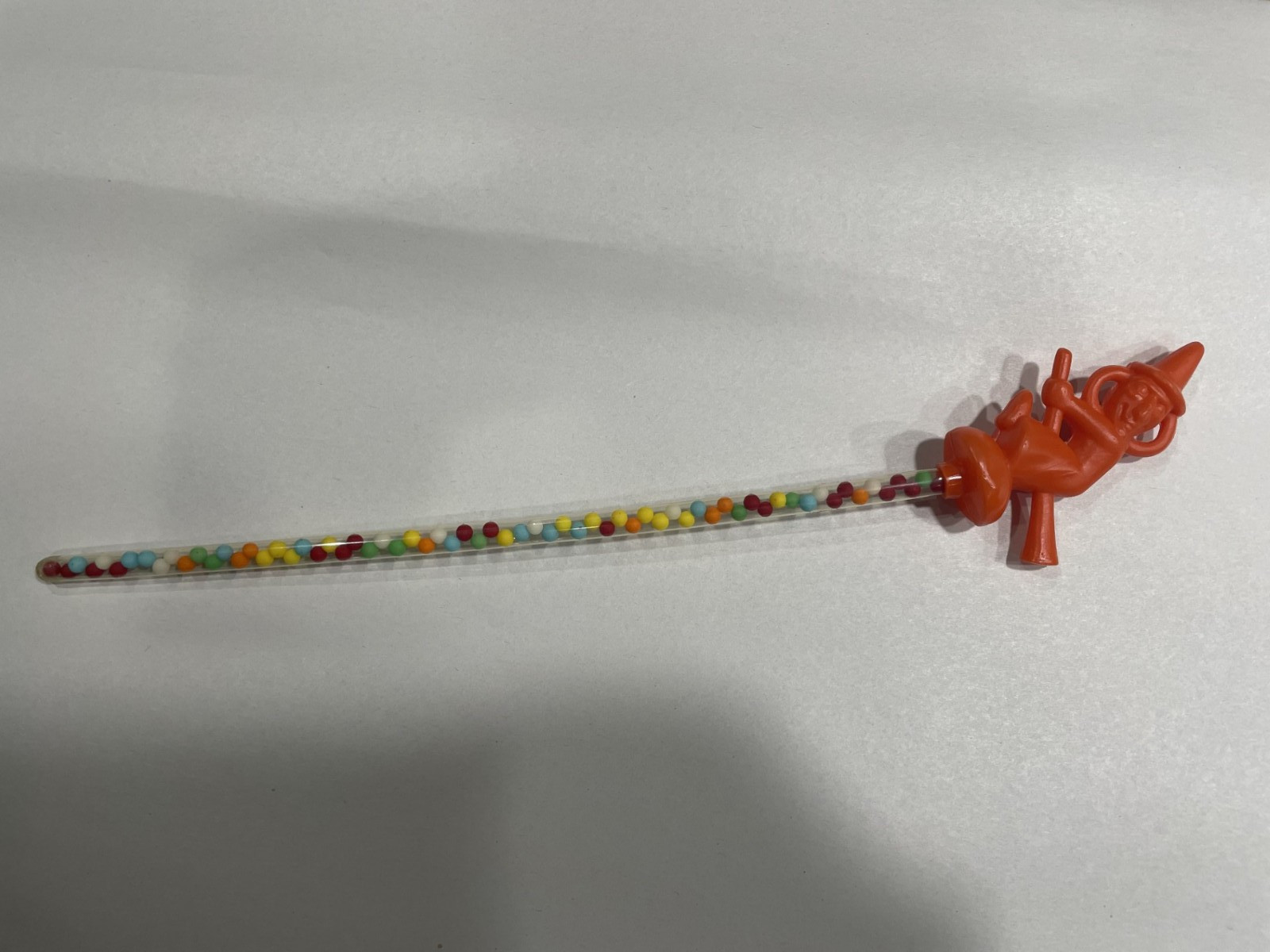 Vtg 1960s E Rosen Rosbro Halloween Plastic Witch Candy Stick Tube Old Candy NEW