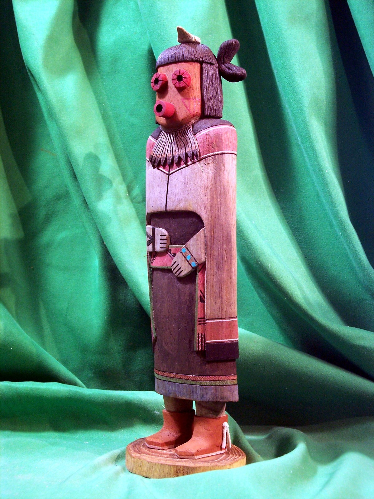 Hopi Kachina Doll -  Masau'u Mana  Kachina by Martin Dallas - Superb