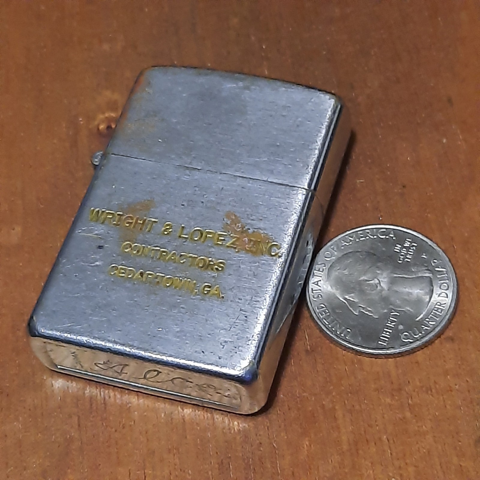 VTG Wright & Lopez Inc Contractors Cedartown GA Advertising Lighter Spark Q96